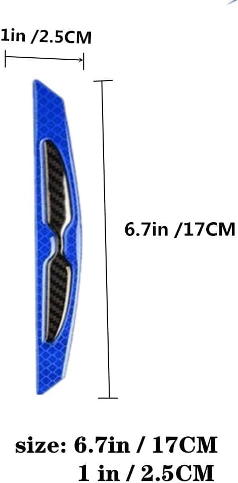 4 st 3D Super Silver Reflexdekaler Svart Äkta Kolfiber