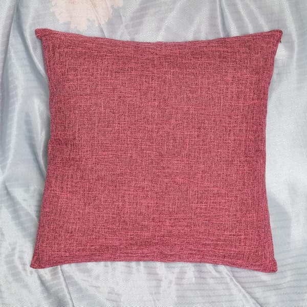 2 karminrøde lin puter til sofa, stueputer, nakkestøtte, store ryggputer, uten bomulls- og lintråd 55*55cm