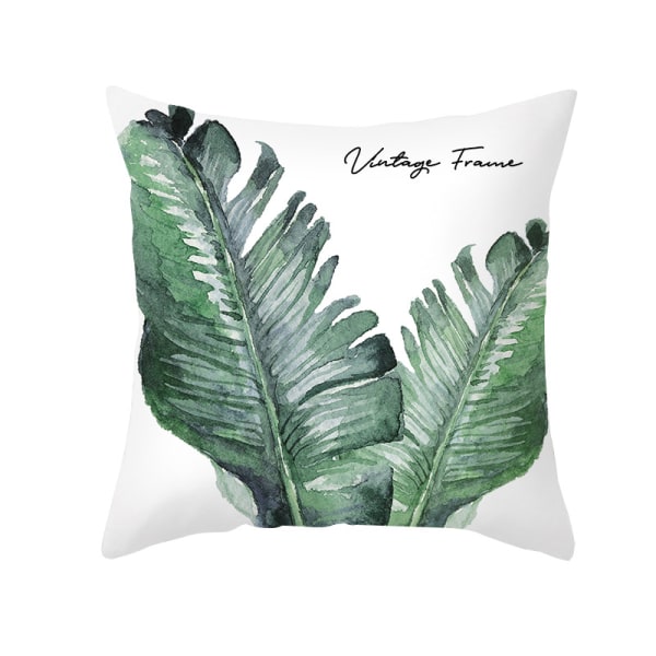 Set of 9 Tropical Plant Cushion Covers