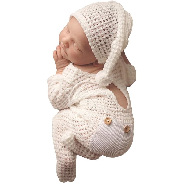 Nyfödd fotografi rekvisita Set Hat Bebe Reborn Tillbehör Bild