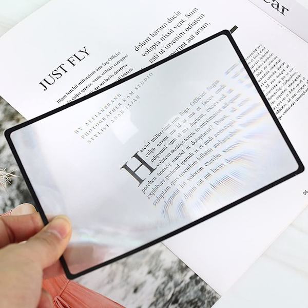 Karttalupit 3X ​​(300%) Fresnel-suurennuslasilevyt Sivusuurennuslasi