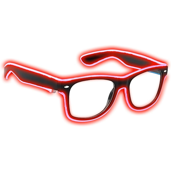 Ljus upp EL Wire Neon Rave Glasögon Glow Flashing LED Solglasögon C