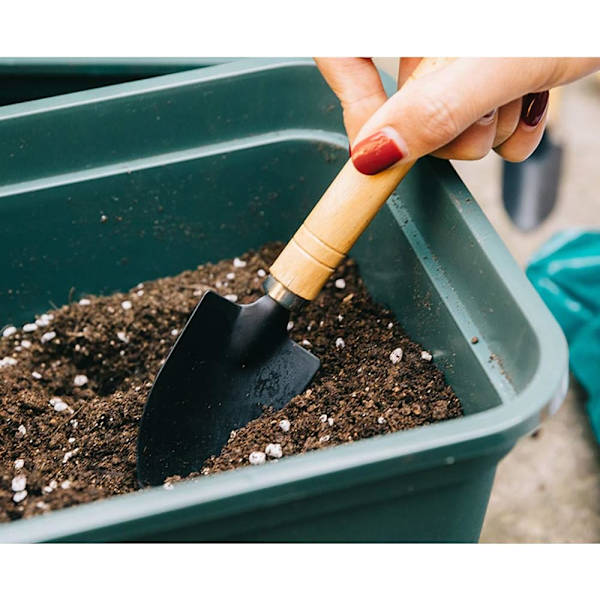 3-pakke miniskje, rive for potteplanter, frøplanter, løs jord,