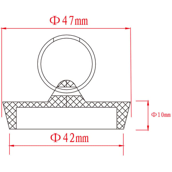 1 stk. Universal prop til badeværelse og køkkenvask 36mm 41mm PVC afløb