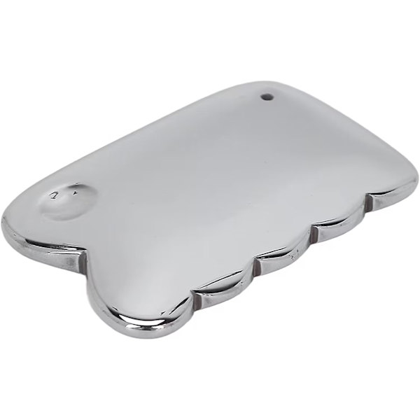 Kaavintalevy, kivunlievitys, ihon kiinteytys, tukeva, kompakti, kannettava, ergonominen terahertsikivinen Gua Sha -työkalu terveydenhoitoon (hopea 1 kpl)
