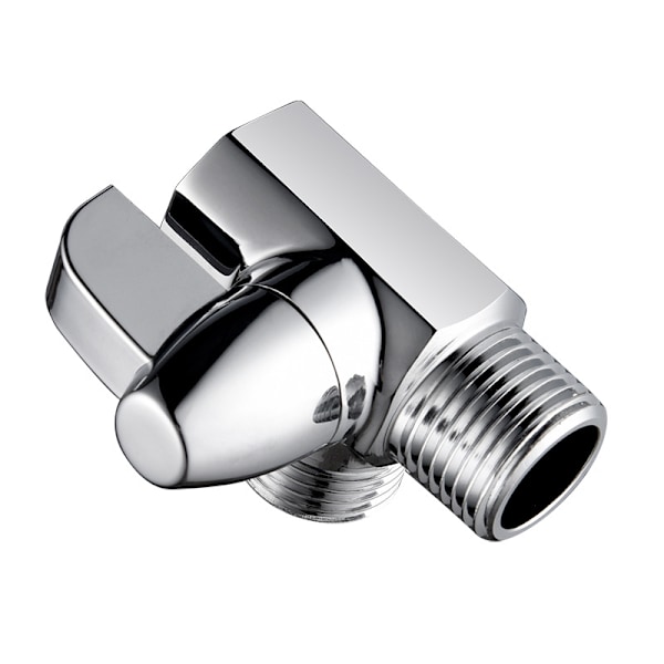 Krombelagt messing 3-veis dusjdeler, G1/2\" T-formet adapterventil for montert dusjarm