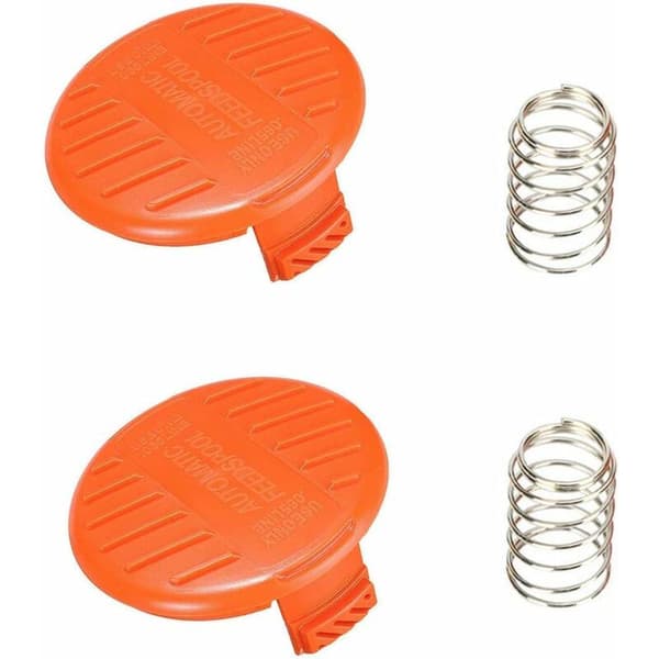 Wire (4 spoler covers + 4 fjedre) Udskiftningsspolekappe til BLACK+DECKER RC-100-