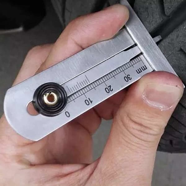 Dekkdybdemåler, Dekkslitasjemåler 0-30mm Rustfritt Stål T