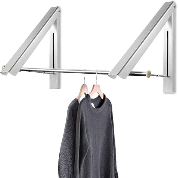 Curious Fish Retractable Hidden Aluminum Folding Wall Mounted Dry