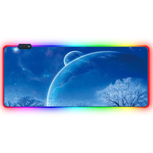 LED lysende musemåtte RGB musemåtte musemåtte farverig udvidet musemåtte spil anime bordpude RGB 800*300*4mm hovedbillede