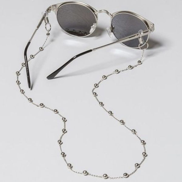 2 st Kvinnors Mode Halsband Glasögonkedja Pärlad Glasögon Läsning