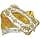 Servietboks Stativ Cover Galvaniseringsproces Servietholder (Guld