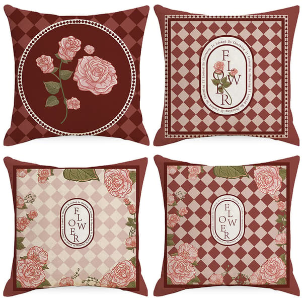 Set med 4 st kuddfodral 45X45cm Super Pretty Soft Decorative So