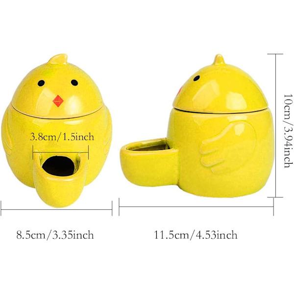 Lille dyreautomatisk vanddispenser i keramik, hamsterfoder skål, automatisk foderdispenser, keramisk stille drikker, til hamster, marsvin, chinchilla, pindsvin, pink