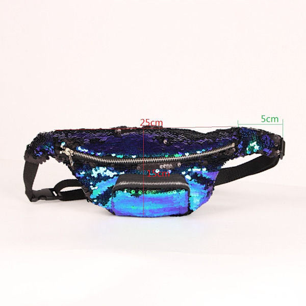 Sequin Fanny Pack (blå)