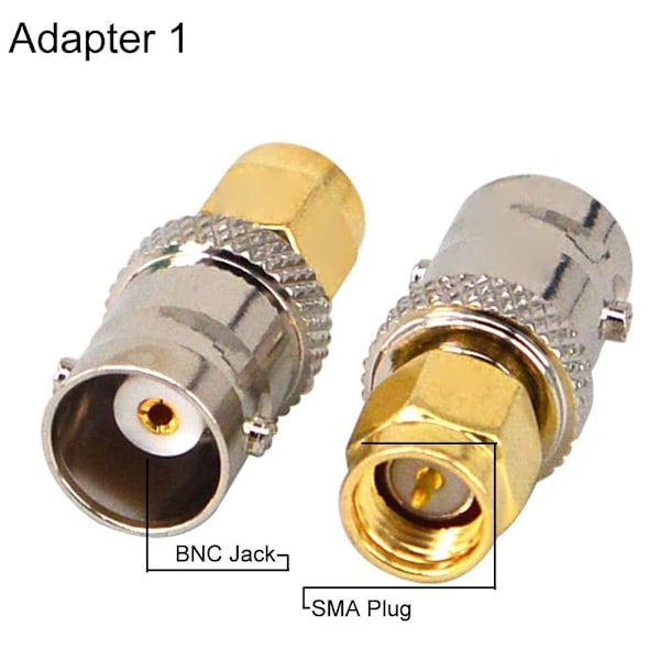 Pakke BNC til SMA Koaksial RF Stik - SMA til BNC Adapter
