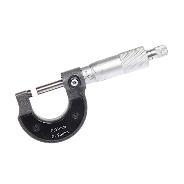 0-25mm Udvendig Mikrometer, 0,01mm Opløsning (metrisk)