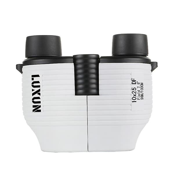 10x25 Full Focus Afocal Kikkert Høy Effekt Hd Mini Bærbar Teleskop, Gave Til Barn, Hvit