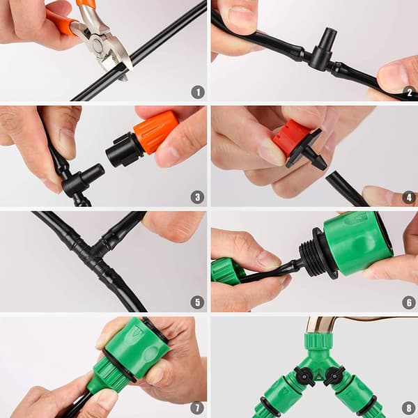 DIY Hage Vanningssystem Kit 50M Drypp Hage Vanningssystem For Ga