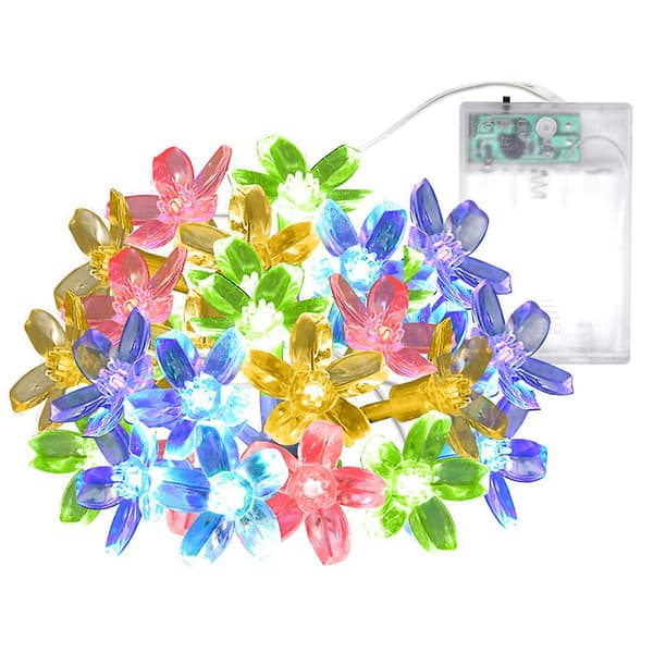 Julelys, 33 fot 100 LED Kirsebærblomstlys for hage Vi