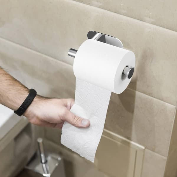 Selvklæbende toiletrulleholder, 304 rustfrit stål vægmontering