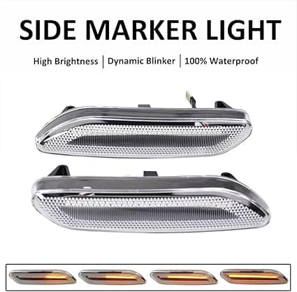 Sidoljus Dynamisk Blinkers Blinkande för MINI Countryman R60 Cooper 2010-