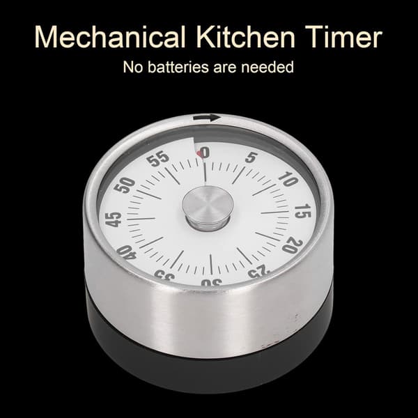 Mekanisk timer, magnetisk timer, 60 minutters nedtellingstimer med