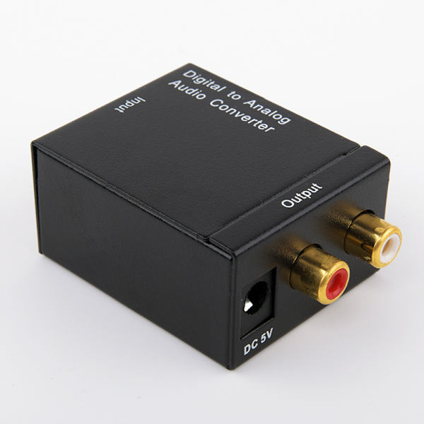 Digital till analog ljud koaxialomvandlare fiberoptik till analog s