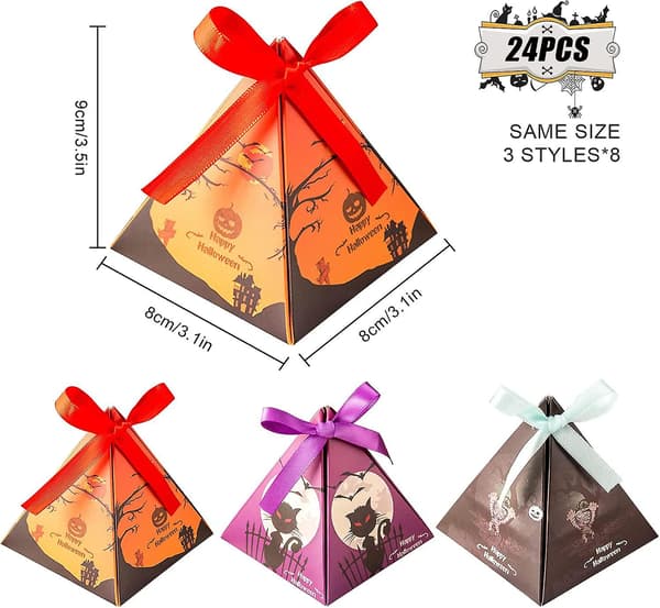 30 st Halloween Presentförpackning, Halloween Papperspresentförpackning Halloween Godis