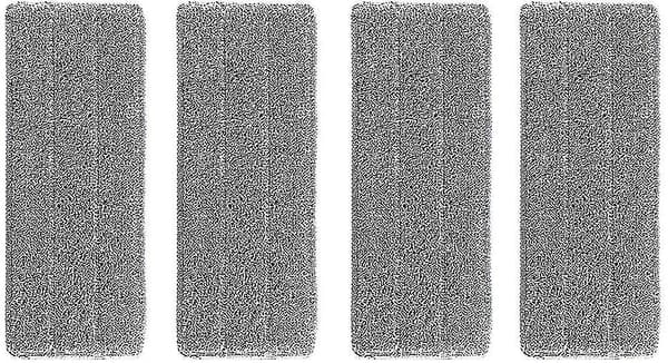Mop spand system, 4 x klude, udskiftning tørresæt med 4 grå nemme mopper, moppesæt