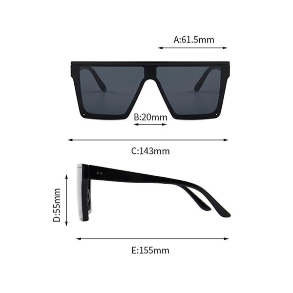Trendy Solbriller Stor Frame Solbriller Personlighet Outdoor Men's