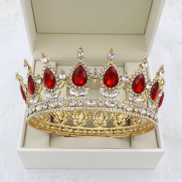 Barocktävling Queen Bridal Weddal Prom Crown Crown Hair Accesso