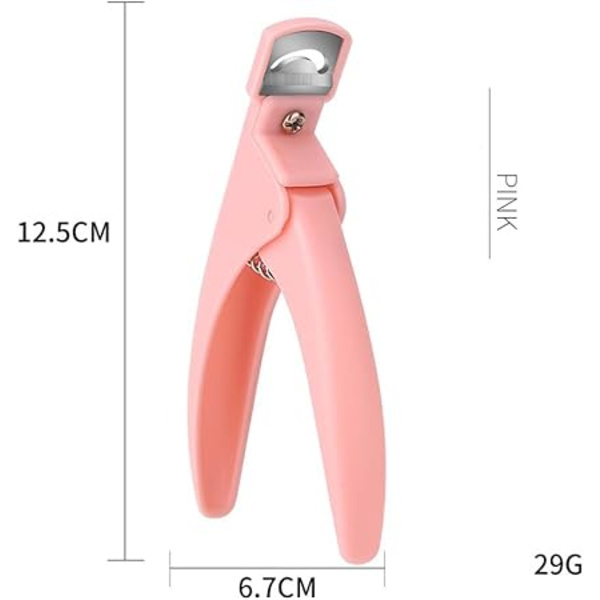 Akrylgel Falska Nagelklippare Trippelklippare Manikyrverktyg för Nagelsalong Rosa