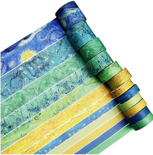 12 rullar bandtejper, dekaler Scrapbook presentset handkonto St