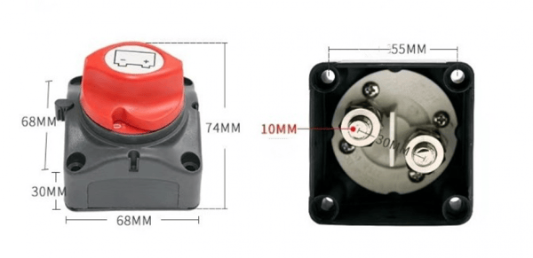Batteri Afbryder Batteri Afbryder 12V 24V Batteri Kredsløb Afbryder til Båd Tru