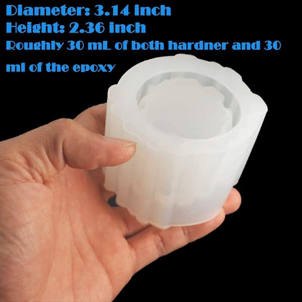 2 st Tealight Ljusstake Hartsformar, Isberg Ljusstake Silikonformar