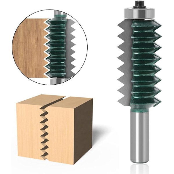 Router Bit Finger Joint Milling Cutter Mulling 12mm Shank 12x54mm Raised Panel V Joint for Wood Tenon Woodworking Tool
