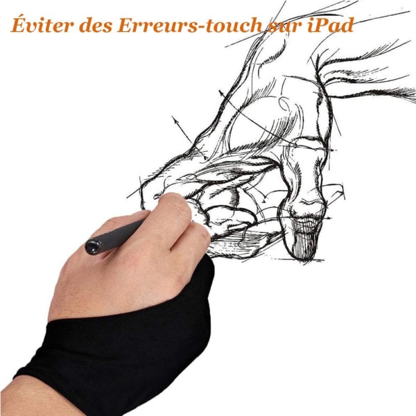6 st konstnärsritningshandskar Antifouling Graphics Tablet Glove Int
