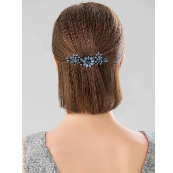 3 STK Vintage dekorative blomst Rhinestone hår smykker Accessori