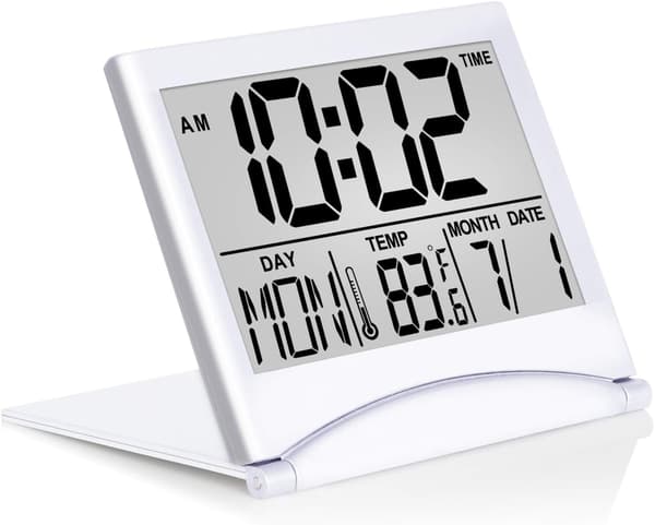 Digital resealarmklocka - Fällbar kalendertemperaturtimer