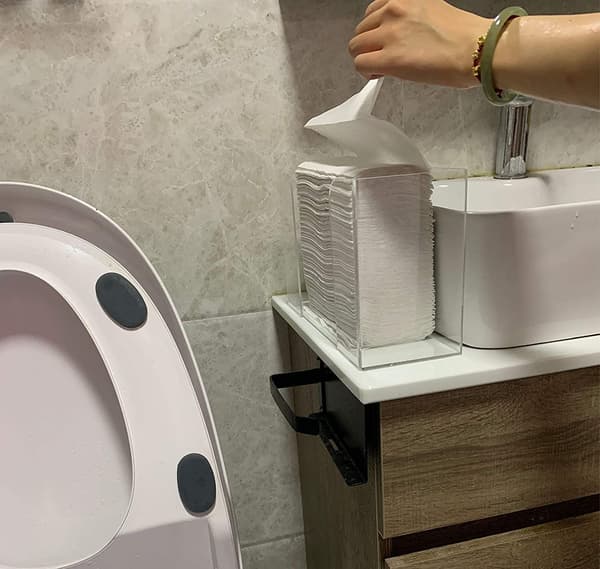 Pöytäpyyheteline taittuva pyyheteline pyyheteline läpinäkyvä
