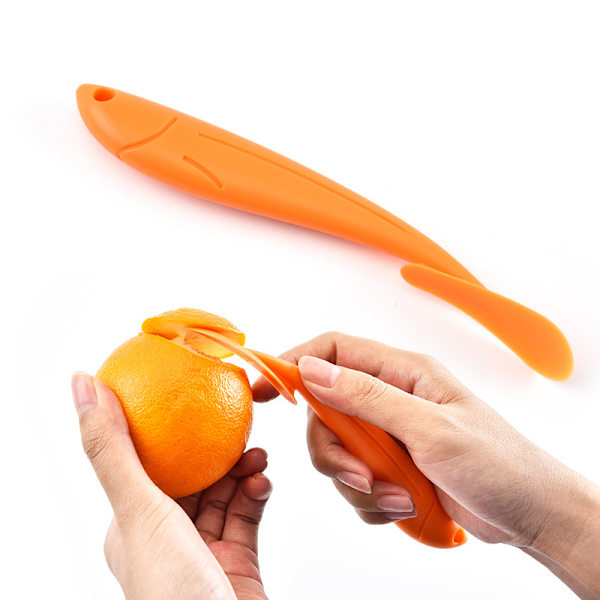 4st Orange Plast Apelsinskalare Citrus Remover Easy Open Citrus