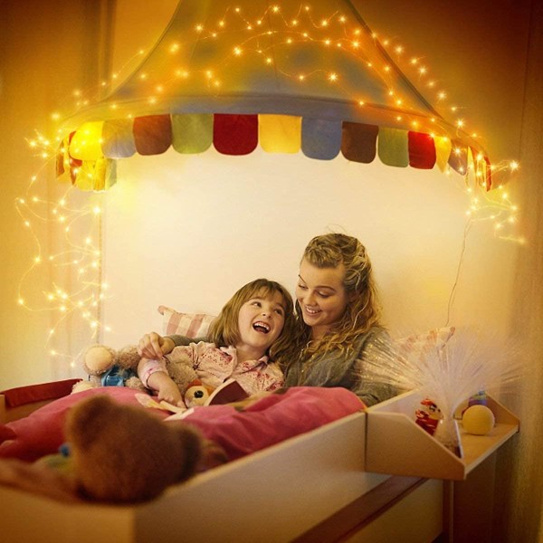 [2 Pack]100 Led 10m 8 lägen USB-drivna lampor Ip65 Kopparsträng