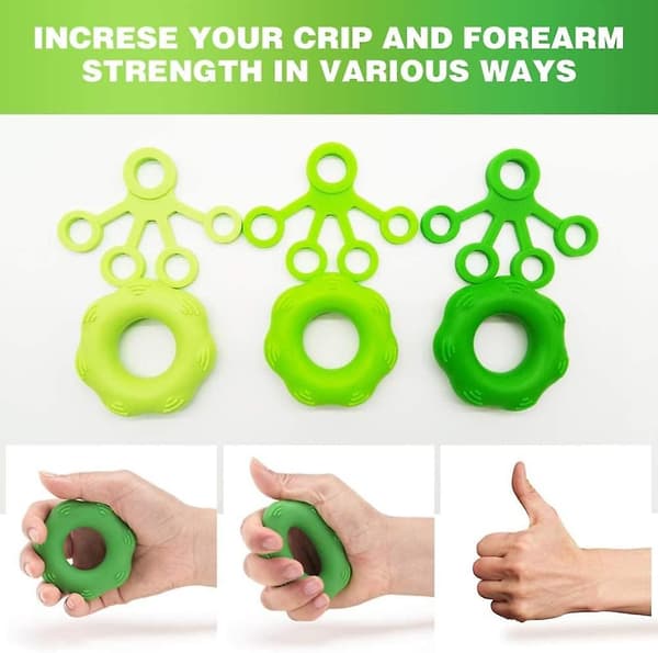 Håndgrebsøvelse Underarm og Finger Ring Styrkeøvelse Sæt