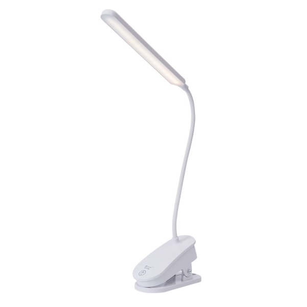 Skrivbordslampa klämma för hemmakontor Fällbar skrivbordslampa USB-port LED-skrivbordslampa