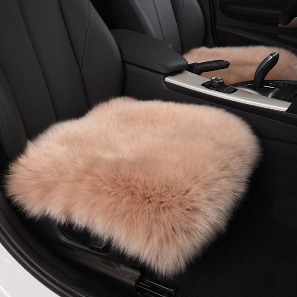 Mjuk konstgjord fårskinn pälsområde matta, lyxig fluffig matta för soffa sovrum vardagsrum plantskola, lurvig stolsskydd sittdyna plyschmatta 45*45cm fyrkant Bla