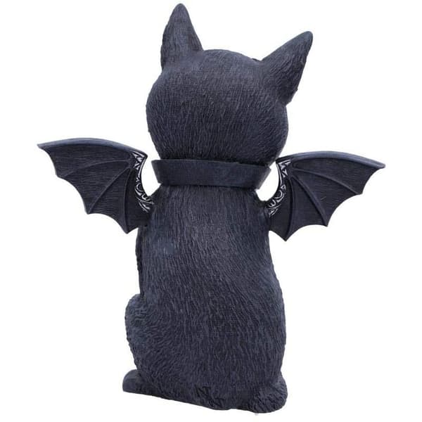 Polyresin Vingad Ockult Katt 10X10X5.5cm