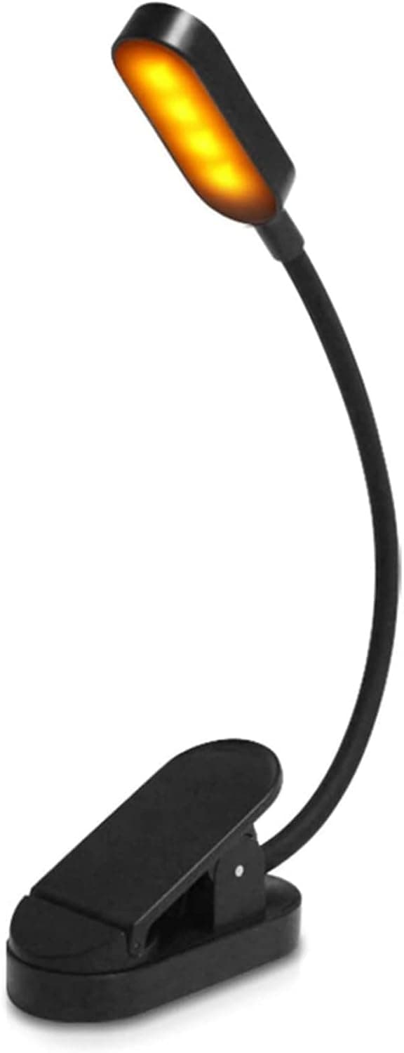 Klemme-leselys - Leselys - Fleksibel hals - Dimbar (svart)