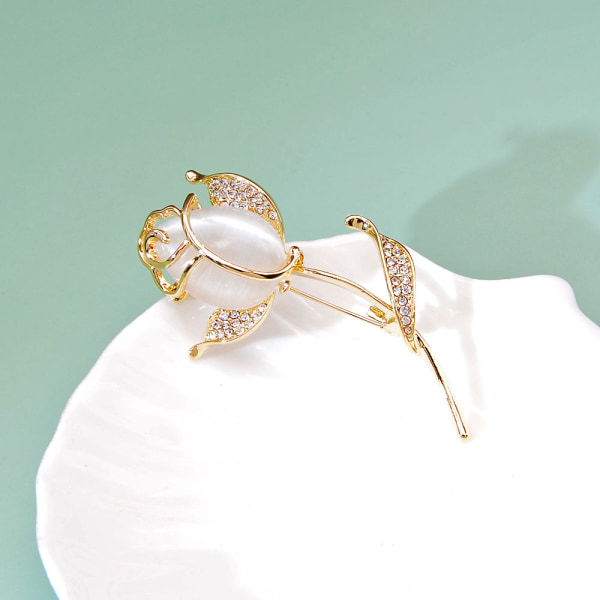Blomsterdesign smykker brosje pin håndverk tilbehør mote brosje gave kvinner