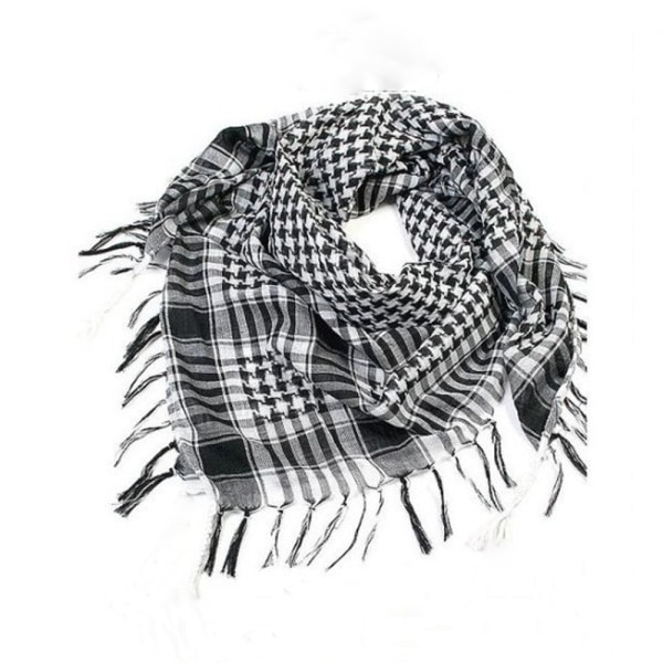 Tørklæde Taktisk tørklæde med kvast tørklæde sort 95*95cm